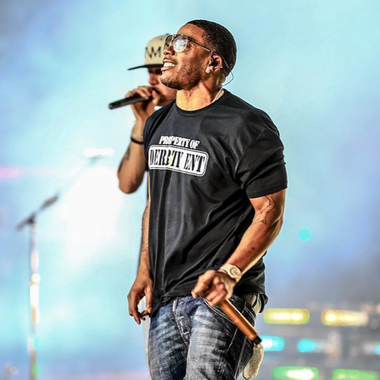 Property of Derrty in Black Mens Supima Tee