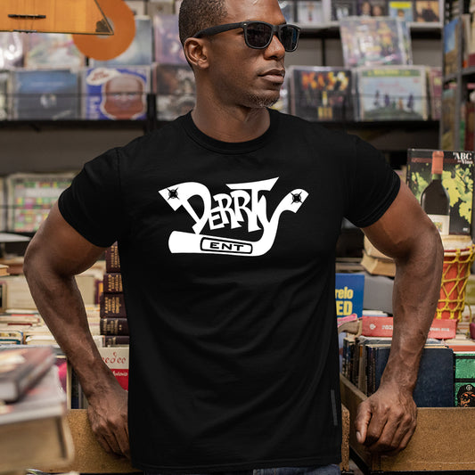 Derrty Ent Black Classic Logo Mens Supima Tee