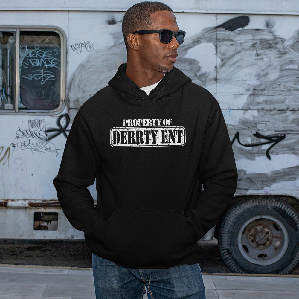 Men's Derrty Ent White and Gray Camo Pullover Hoodie