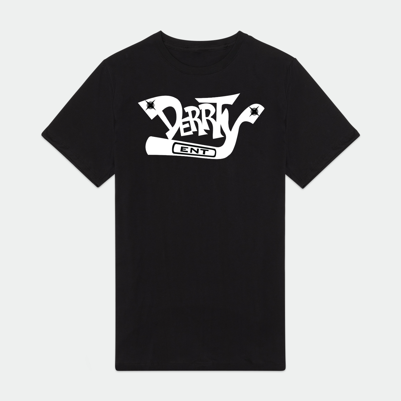 Derrty Ent Black Classic Logo Mens Supima Tee